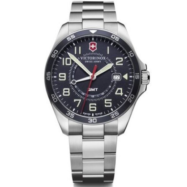 Fieldforce Gmt, 42, Blue Dial, Silver Stainless Steel Strap (241896)