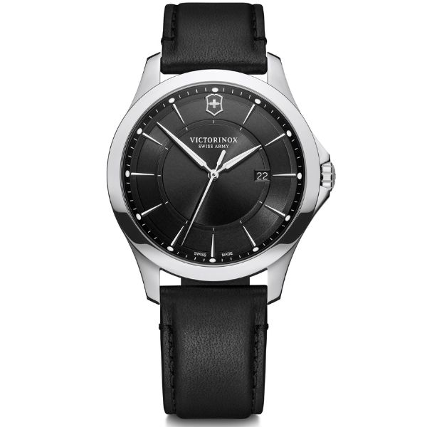 Alliance, 40, Black Dial, Black Leather Strap (241904)