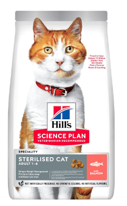 Hill's Science Plan Sterilised Cat Adult Cat Food With Salmon - 10 Kg