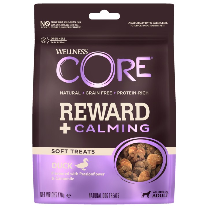 Wellness Core Reward & Calming Soft Duck Treats - 170gr