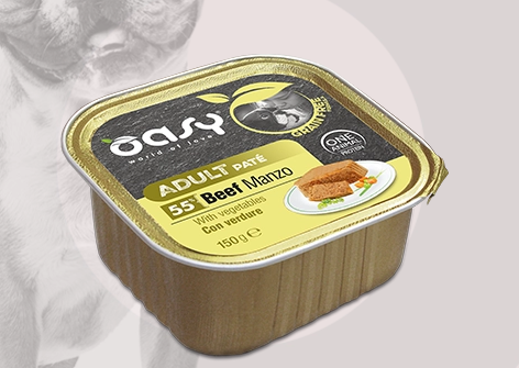 Oasy Grain Free Adult Pate Beef With Vegetables - 150gr