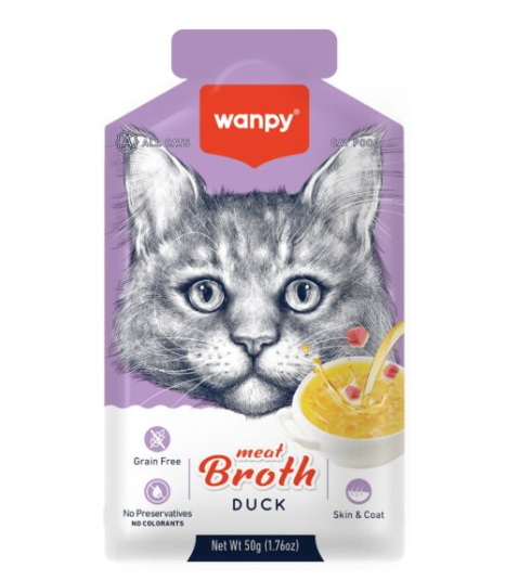 Wanpy Meat Broth Duck For Cats - 50gr