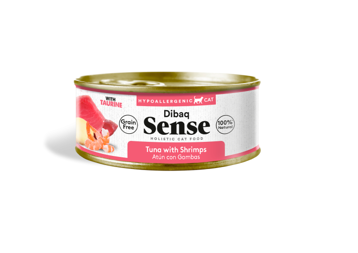 Dibaq Sense Grain Free Cat Wet Food Tuna, Shrimps And Potatoes - 70gr