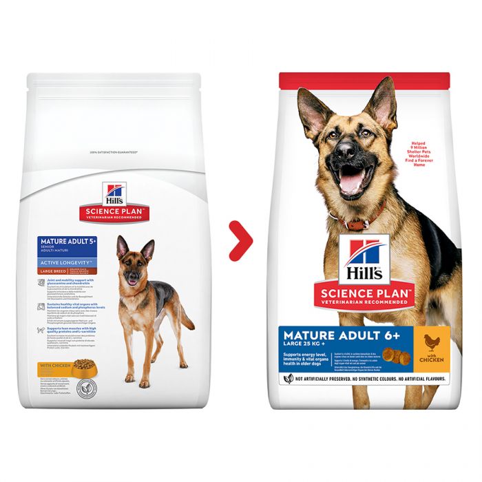 Hills Dog Mature Adult Mature Large Breed Chicken - 14 Kg