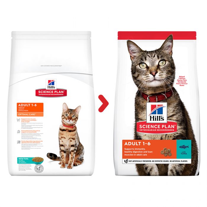 Hill's Science Plan Feline Adult Optimal Care With Tuna - 300gr