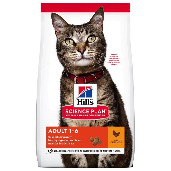 Hill's Science Plan Adult Cat Food With Chicken - 10 Kg