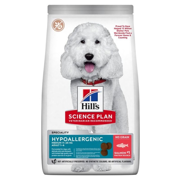 Hill's Science Plan Mediul Adult Grain-free Hypoallergenic Salmon - 2.5 Kg