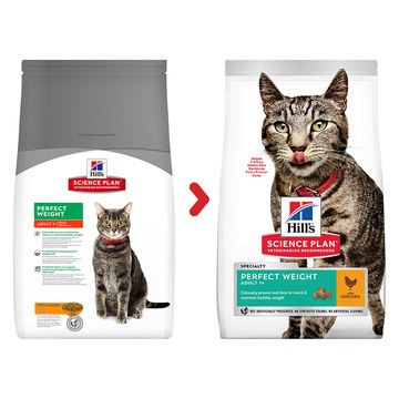 Hill's Science Plan Perfect Weight Adult Cat Food With Chicken - 2.5 Kg