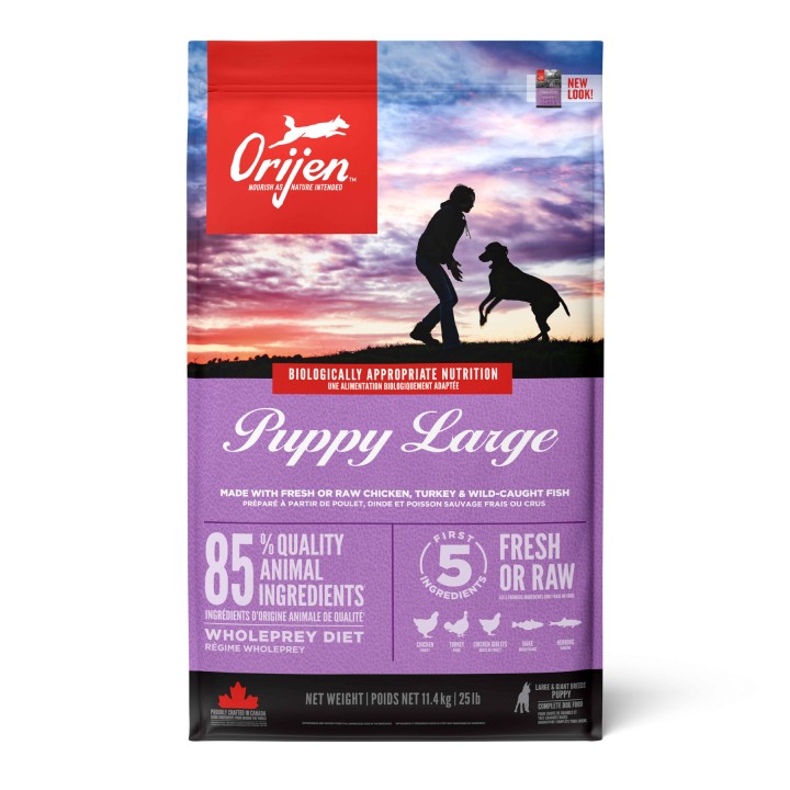 Orijen Puppy Large Breed Dry Food 80% Meat - 11.4 Kg