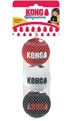 Kong Signature Sport Balls 3-Pack Medium