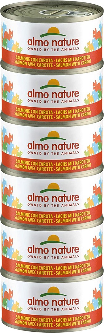 Almo Nature Hfc Natural Mega Salmon With Carrots 5+1 Free Multi Pack - 420gr
