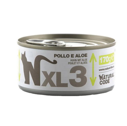 Natural Code Xl 3 Cat Chicken & Aloe - 170gr