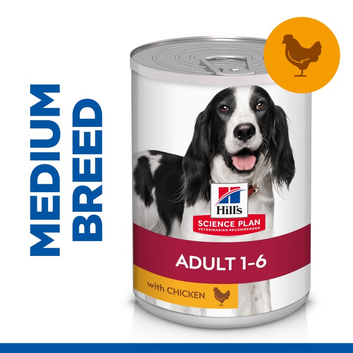 Hills Science Plan Canine Adult Chicken Tins - 370gr