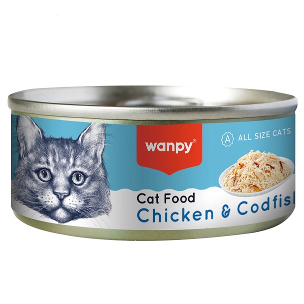 Wanpy Chicken & Codfish Cat Food - 95gr