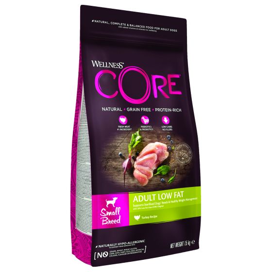 Wellness Core Dog Adult Small Low Fat - 1.5 Kg