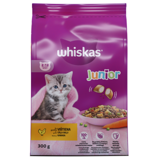 Whiskas Junior Dry Food With Chicken - 300gr