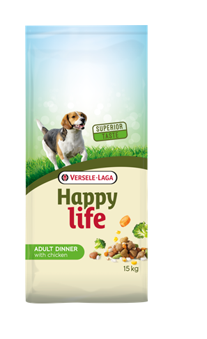 Versele Laga Happy Life Adult All Breeds Chicken Dinner - 15 Kg