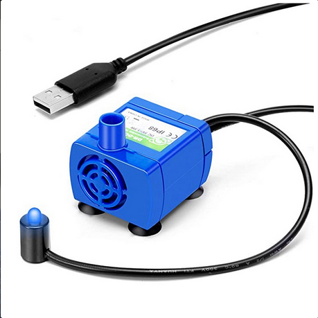 Pet Interest Water Pump With Led Light For Water Fountain - 100gr
