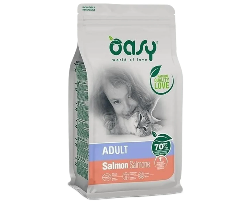 Oasy Cat Adult Salmon - 300gr