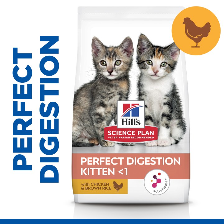 Hill's Science Plan Perfect Digestion Kitten Food Chicken - 300gr