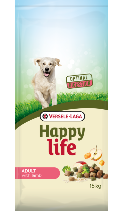 Versele Laga Happy Life Adult All Breeds Lamb - 15 Kg