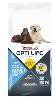 Versele Laga Opti Life Adult Sterilised Light Medium&maxi Chicken - 12.5 Kg
