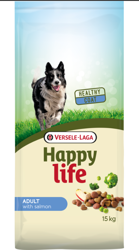 Versele Laga Happy Life Adult All Breeds Salmon - 15 Kg