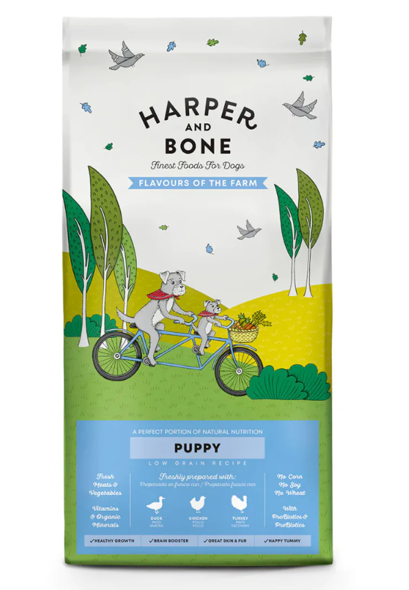 Harper & Bone Flavours Of The Farm Puppy Dry Food - 2 Kg