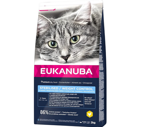 Eukanuba Cat Adult Sterilised Weight Control Chicken - 2 Kg