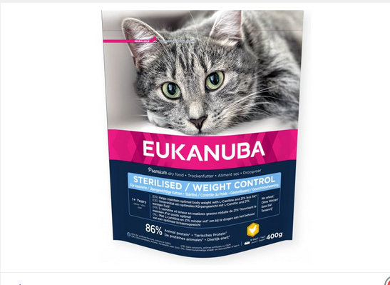 Eukanuba Cat Adult Sterilised Weight Control Chicken 400gr - 400gr