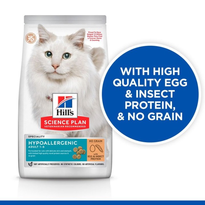 Hills Adult Hypoallergenic Grain Free Egg & Insect Protein - 1.5 Kg