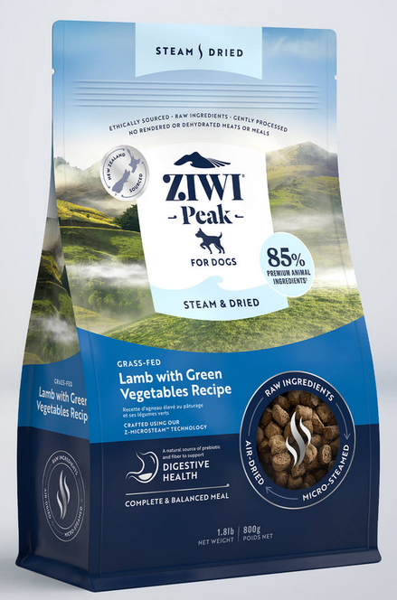 Ziwi Peak Dog Steam & Dried Lamb Recipe - 800gr