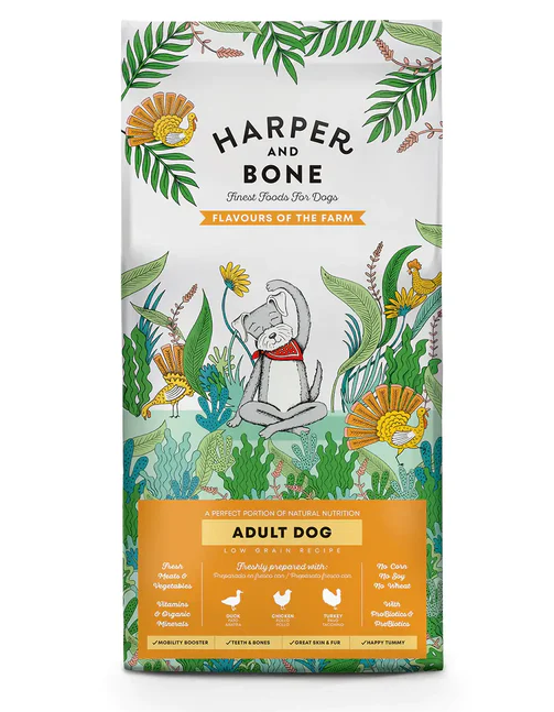 Harper & Bone Flavours Of The Farm Adult Medium & Large Breeds Dry Dog Food - 2 Kg