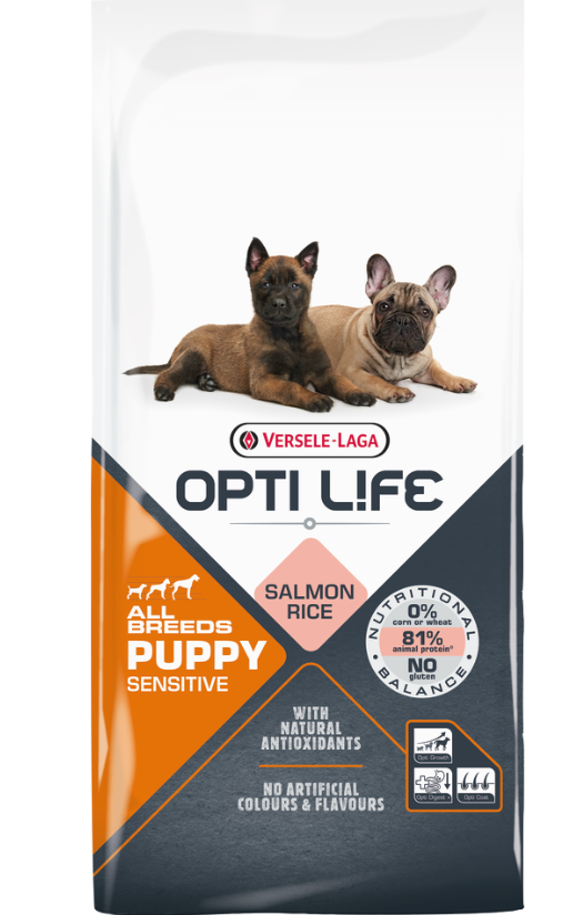 Versele Laga Opti Life Puppy Sensitive All Breeds Salmon - 2.5 Kg
