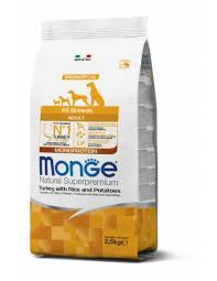 Monge Adult All Breed Turkey Rice  Potatoes Monoprotein - 2.5 Kg