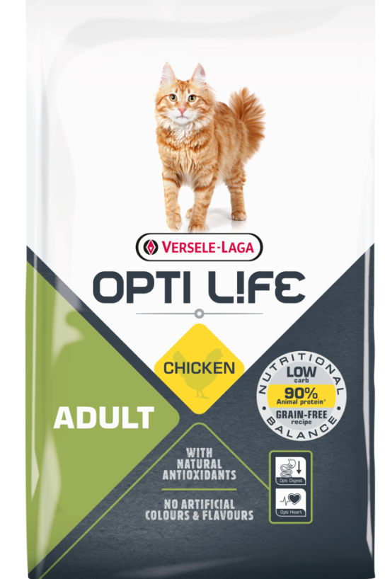 Versele Laga Opti Life Cat Adult With Chicken - 2.5 Kg