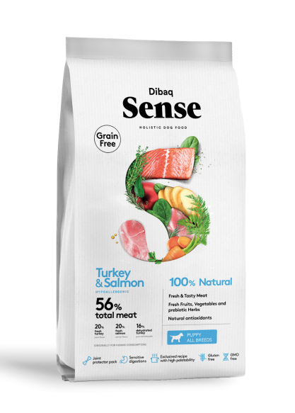 Dibaq Sense Puppy Grain Free Salmon & Turkey - 12 Kg