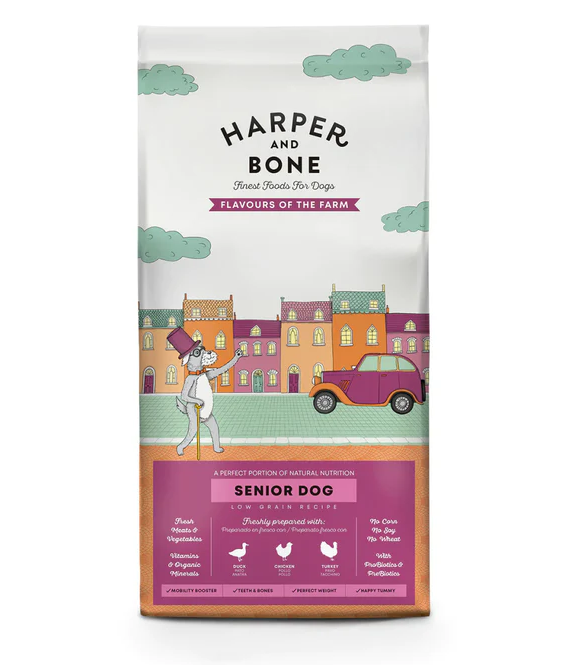 Harper & Bone Flavours Of The Farm Senior/light Dog Dry Food - 2 Kg