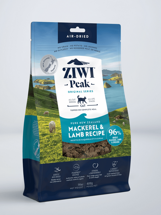 Ziwi Peak Cat Air Dried Mackerel & Lamb Recipe - 400gr