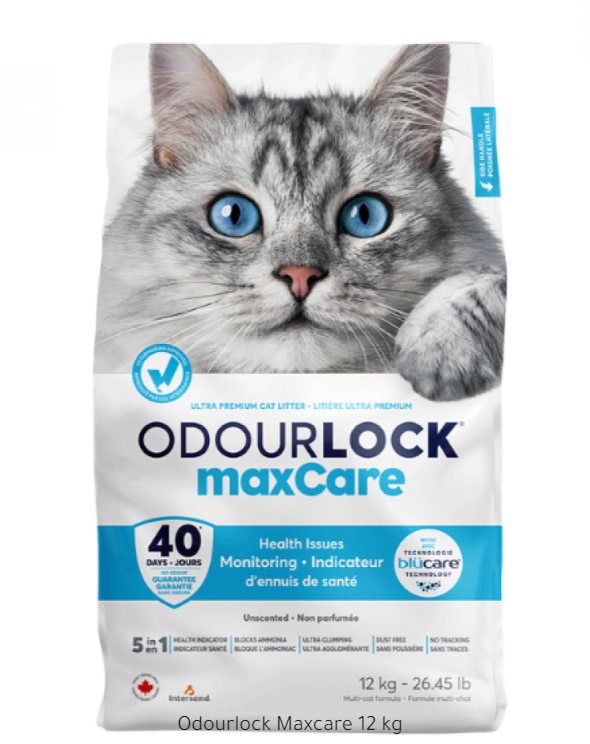 Odour Lock Maxcare Unscented Clumping Cat Litter - 12 Kg