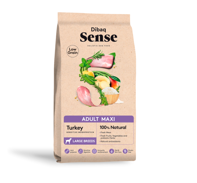 Dibaq Sense Low Grain Adult Maxi Turkey - 12 Kg