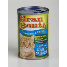 Gran Bonta Cat Wet Tuna And Salmon - 415gr