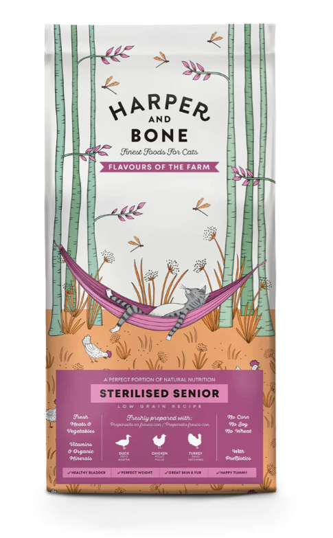 Harper & Bone Flavours Of The Farm Senior Sterilized Cat Dry Food - 5 Kg