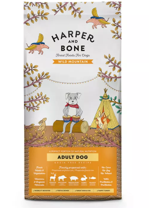 Harper & Bone Wild Mountain Grain Free For Medium & Large Breeds - 12 Kg