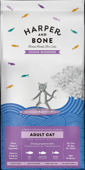 Harper & Bone Ocean Wonders Adult Cat Dry Food - 2 Kg
