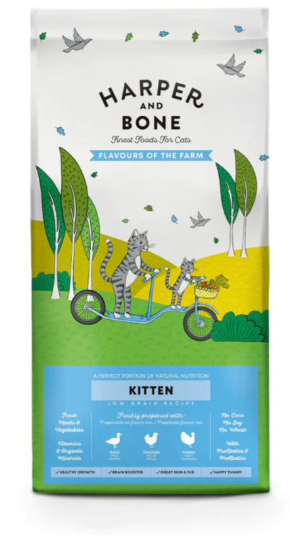 Harper & Bone Flavours Of The Farm Kitten Dry Food - 2 Kg