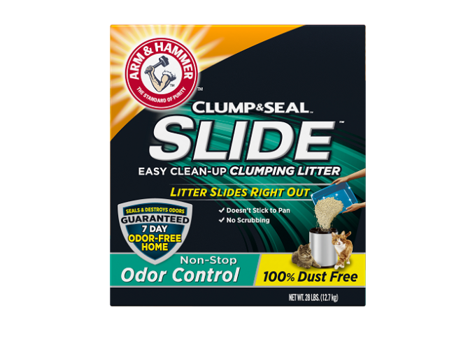 Arm And Hammer Slide Easy Clean-Up Clumping Litter, Non-Stop Odor Control - 8.62 Kg