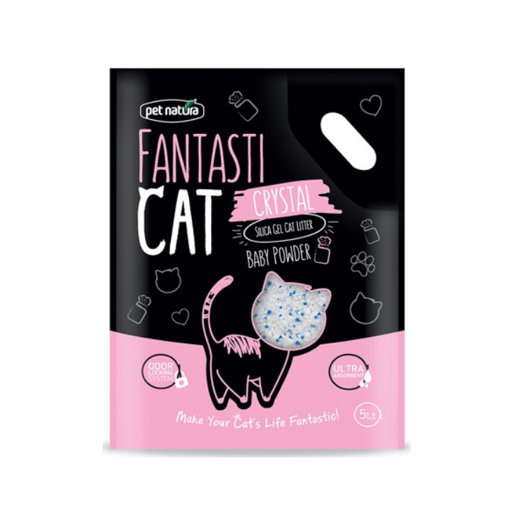Fantastic Cat Silica Gel Cat Litter Baby Powder Perfume - 5 Kg