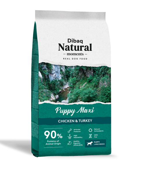 Dibaq Natural Moments Puppy Maxi Chicken & Turkey - 15 Kg