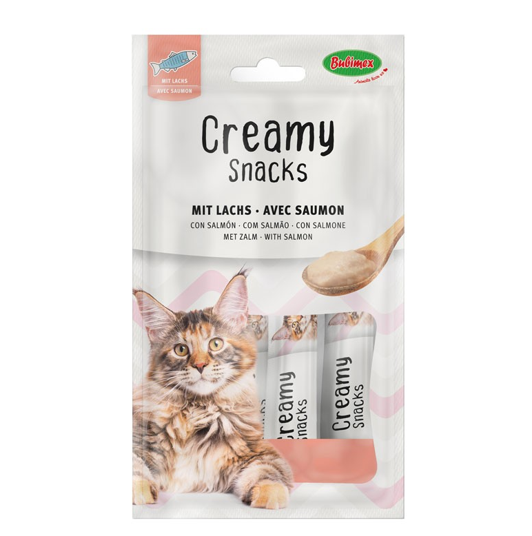 Bubimex Creamy Snacks Cat With Salmon - 420gr